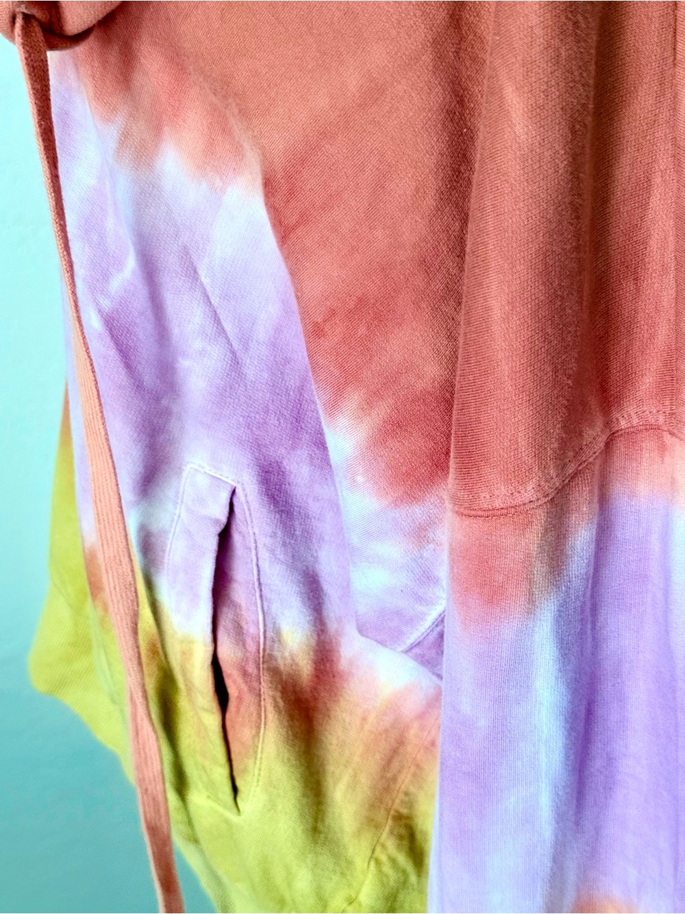 Young Fabulous & Broke Sunset Ombre Tie Dye 2 Piece Set Hoodie L Wrap Pants M - Picture 5 of 14
